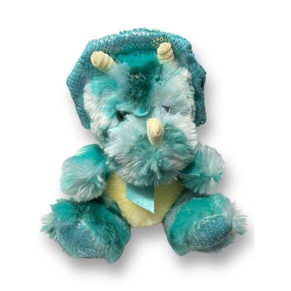 Walmart 9" Blue Camo Dino Dragon Plush Stuffed Animal Way to Celebrate Gift - Picture 11 of 12